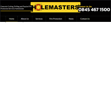 Tablet Screenshot of holemasters-scotland.co.uk